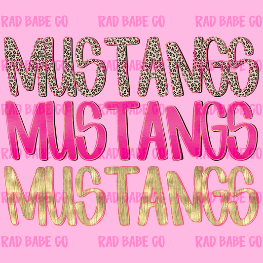 pretty pink mustangs png