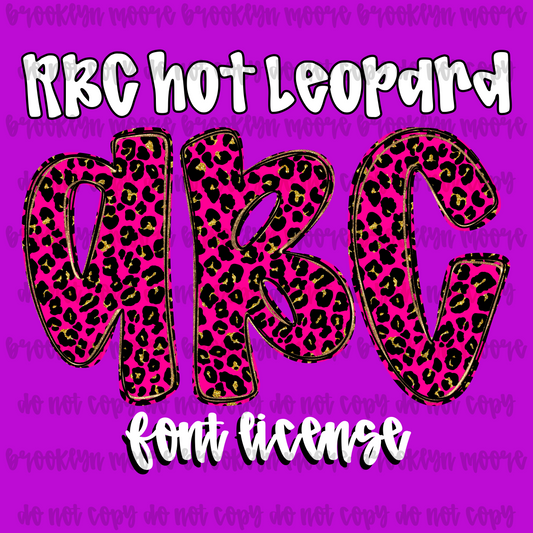 RBC hot leopard FONT LICENSE