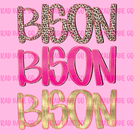 pretty pink bison png