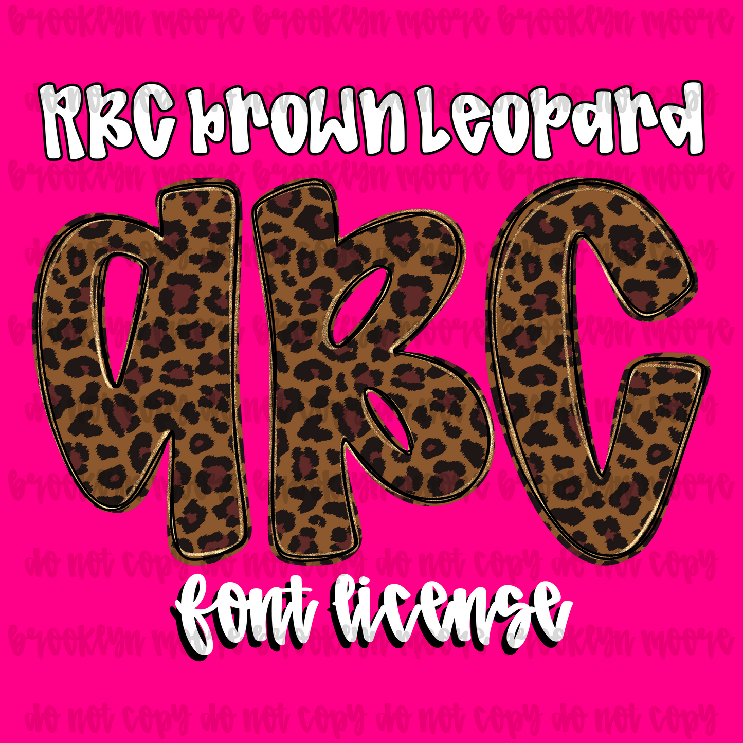 RBC brown leopard TYPEABLE FONT LICENSE