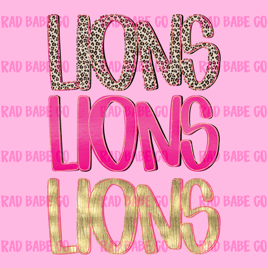 pretty pink lions png