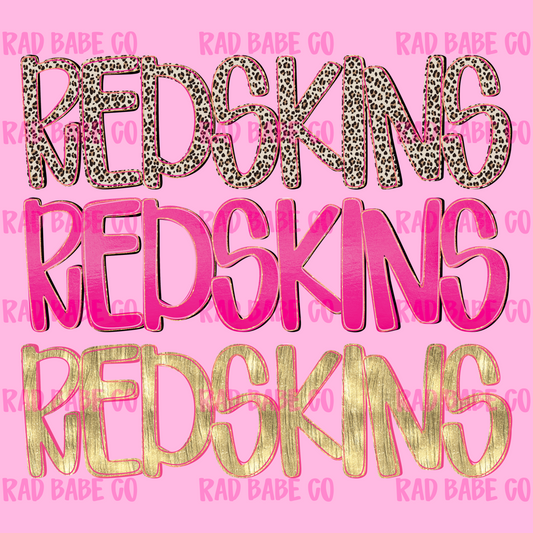 pretty pink redskins png