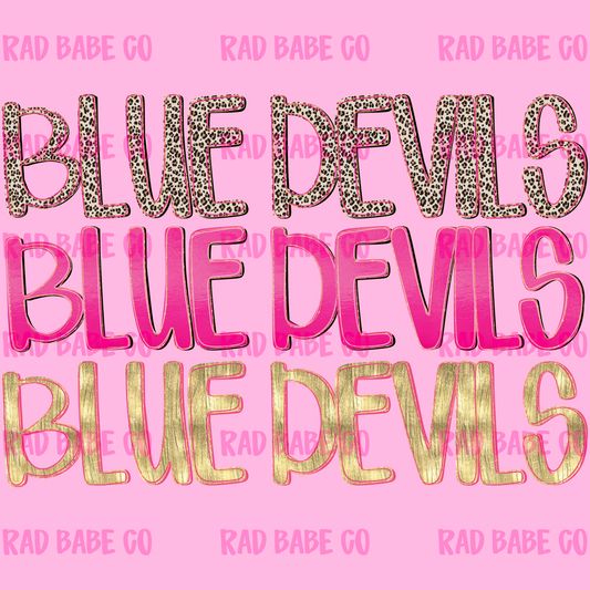 pretty pink blue devils png