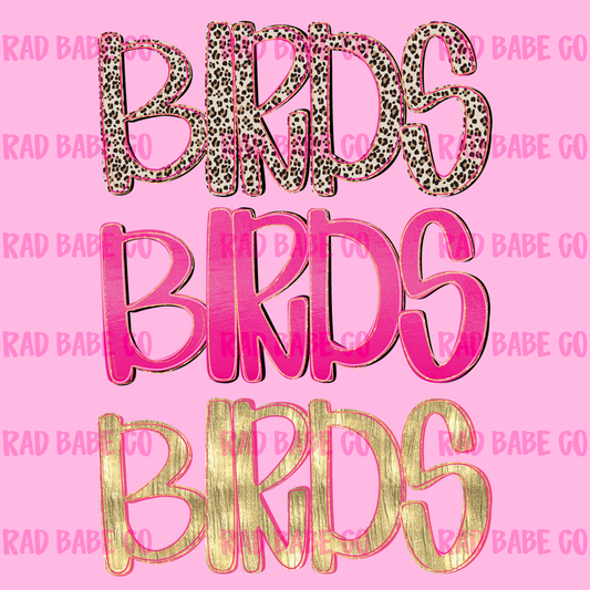 pretty pink birds png