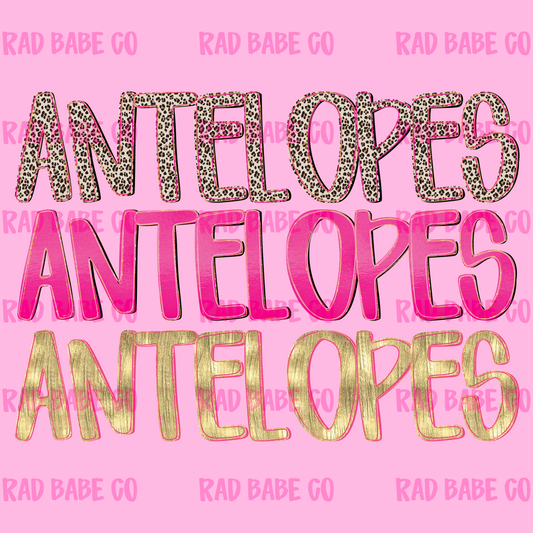 pretty pink antelopes png