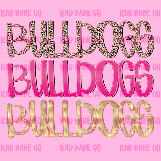 pretty pink bulldogs png