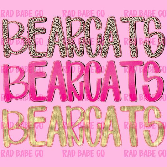 pretty pink bearcats png