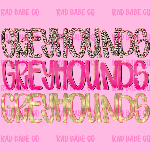 pretty pink greyhounds png