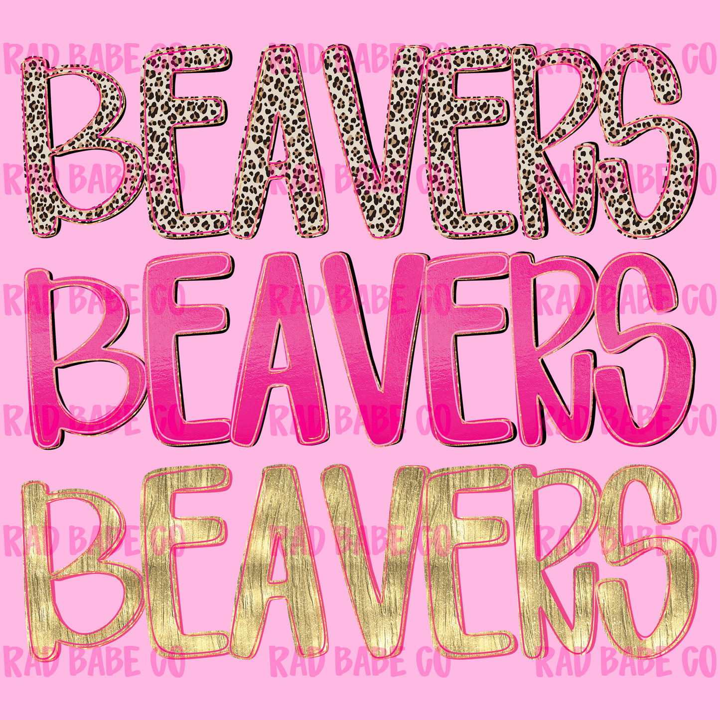 pretty pink beavers png