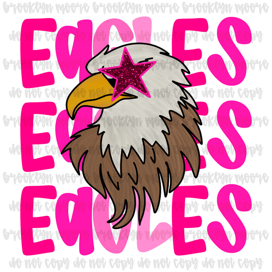pink star-eyed eagles PNG